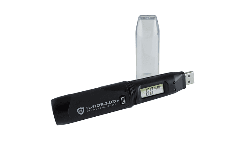 EasyLog Alat Perekam Data Suhu Dan Kelembaban Udara Data Logger EL-21CFR-2-LCD+ - Gambar 2