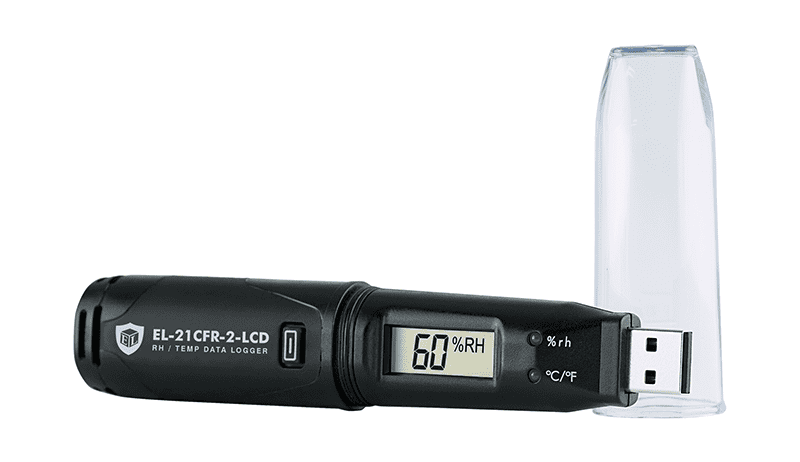 EasyLog Alat Perekam Data Suhu Dan Kelembaban Udara Data Logger EL-21CFR-2-LCD - Gambar 3