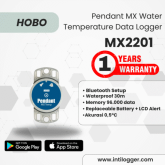HOBO Alat Perekam Data Pendant MX Water Temperature Data Logger Pendant MX Water Temperature Data Logger MX2201