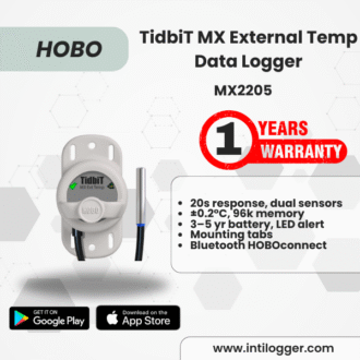 HOBO Alat Perekam Data TidbiT MX External Temp Data Logger MX2205