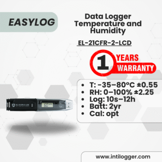 EasyLog Alat Perekam Data Suhu Dan Kelembaban Udara Data Logger EL-21CFR-2-LCD