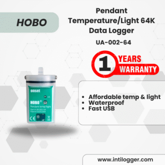 HOBO Alat Perekam Data Pencatat Data Suhu dan Intensitas Cahaya 64K Model Gantungan Pendant Temperature/Light 64K Data Logger UA-002-64