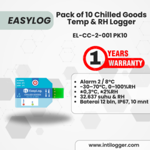 EasyLog Alat Perekam Data Suhu Dan Kelembaban Udara Data Logger EL-CC-2-001 PK10