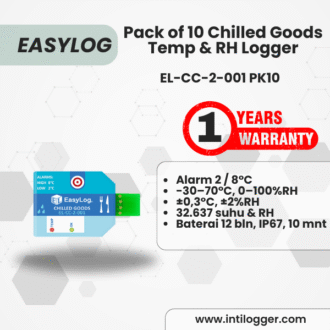EasyLog Alat Perekam Data Suhu Dan Kelembaban Udara Data Logger EL-CC-2-001 PK10