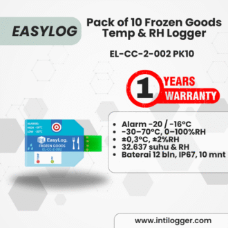 EasyLog Alat Perekam Data Suhu Dan Kelembaban Udara Data Logger EL-CC-2-002 PK10