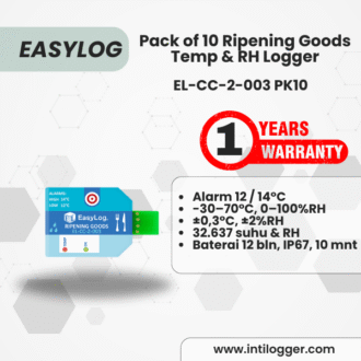 EasyLog Alat Perekam Data Suhu Dan Kelembaban Udara Data Logger EL-CC-2-003 PK10