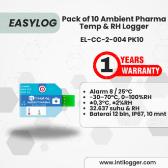 EasyLog Alat Perekam Data Suhu Dan Kelembaban Udara Data Logger EL-CC-2-004 PK10