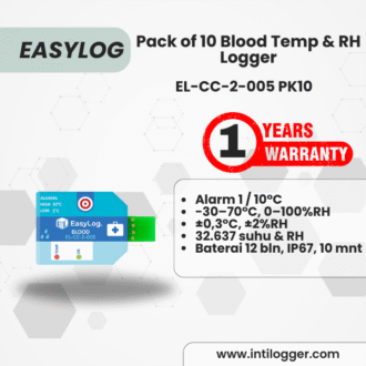 EasyLog Alat Perekam Data Suhu Dan Kelembaban Udara Data Logger EL-CC-2-005 PK10