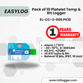 EasyLog Alat Perekam Data Suhu Dan Kelembaban Udara Data Logger EL-CC-2-006 PK10