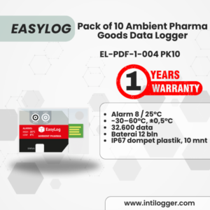 EasyLog Alat Perekam Data Suhu Data Logger EL-PDF-1-004 PK10