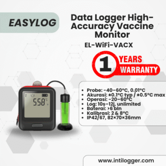 EasyLog  EL-WiFi-VACX Alat Perekam Data Suhu Vaksin Data Loger