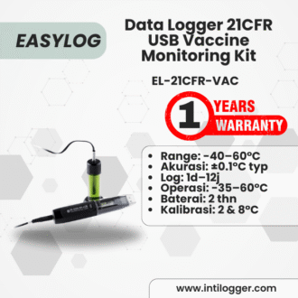 EasyLog EL-21CFR-VAC Alat Perekam Data Suhu Vaksin Data Loger