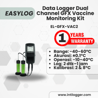 EasyLog  EL-GFX-VAC2 Alat Perekam Data Suhu Vaksin Data Loger