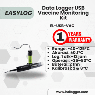 EasyLog EL-USB-VAC Alat Perekam Data Suhu Vaksin Data Loger