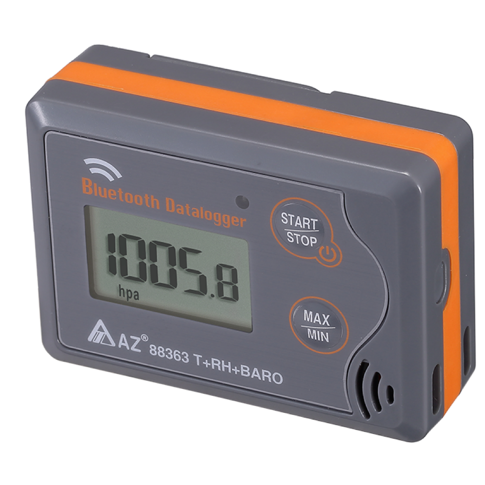 AZ Instrument Alat Perekam Data Bluetooth Temp. RH Baro. Data Logger 88363 AZ EB ( Pencatat Data Suhu dan Kelembapan Bluetooth ) - Gambar 3