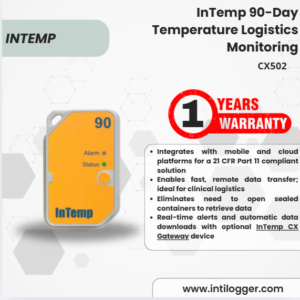 InTemp Alat Pengukur Data Suhu 90-Day Temperature Logistics Monitoring CX502