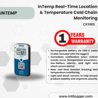 InTemp Alat Perekam Data Suhu Real-Time Location & Temperature Cold Chain Monitoring CX1003