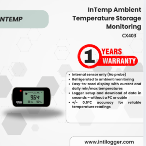 InTemp Alat Perekam Data Suhu Temperature and Relative Humidity Storage Monitoring CX450