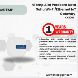 InTemp Alat Perekam Data Suhu Wi-Fi/Ethernet IoT Gateway CX5001