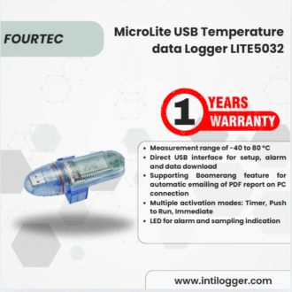 Fourtec Alat Perekam Data Suhu Data Logger MicroLite USB Temperature data Logger LITE5032