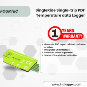 Fourtec Alat Perekam Data Suhu DataLogger SingleRide Single-trip PDF Temperature data Logger SingleRide PDF