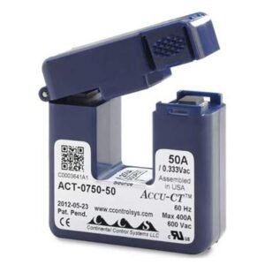 HOBO Sensor Arus AC Split-Core Accu-CT 50 Amp dengan Output 333mV – Akurat dan Mudah Dipasang 50 Amp Accu-CT Split-Core Current Transformer 333mV Sensor T-ACT-0750-050