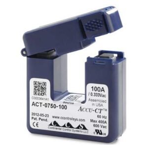 HOBO Sensor Arus AC 100 Amp – Accu-CT Split-Core dengan Output 333 mV 100 Amp Accu-CT Split-Core Current Transformer 333mV Sensor T-ACT-0750-100