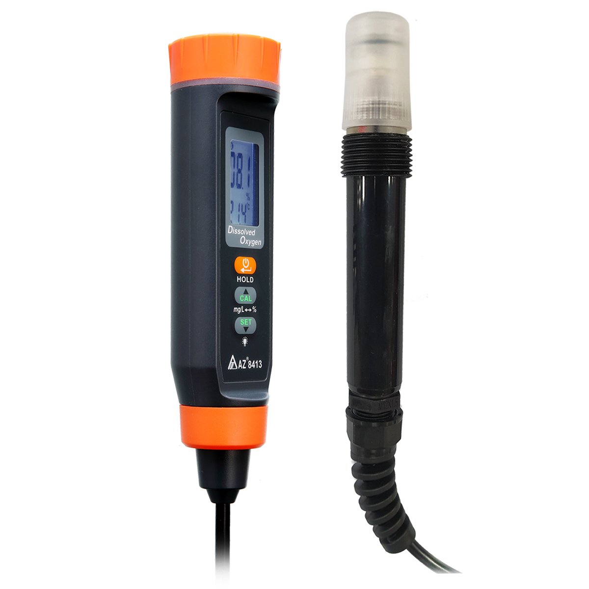 AZ Instrument Alat Perekam Data Dissolved Oxygen Pen with long cable probe 8413 AZ NEW ( Pena Oksigen Terlarut dengan probe kabel panjang ) - Gambar 2