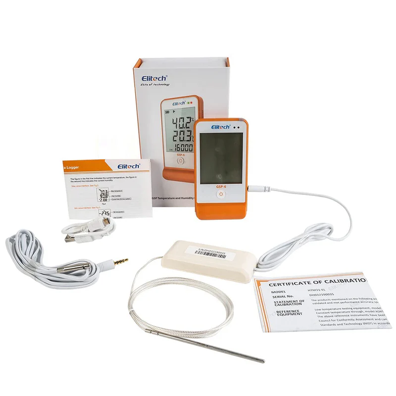 Elitech Alat Perekam Data GSP-6 PTE Data Logger Suhu Ultra Rendah Digital -85℃ hingga 150℃, Kapasitas 16.000 Titik - Gambar 9