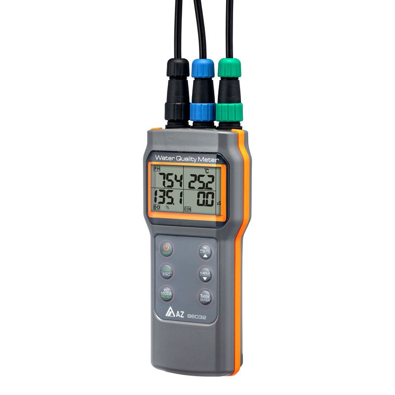 AZ Instrument Alat Perekam Data IP67 ODO/ pH/ COND./ SALT/TDS/Temp. Meter 86032 AZ NEW ( IP67 ODO/ pH/ KONDISI/ GARAM/ TDS/ Pengukur Suhu ) - Gambar 2