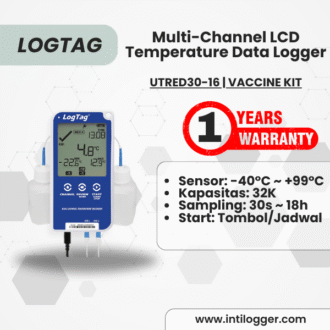 LogTag Alat Perekam Data Suhu Data Logger UTRED30-16 | VACCINE KIT