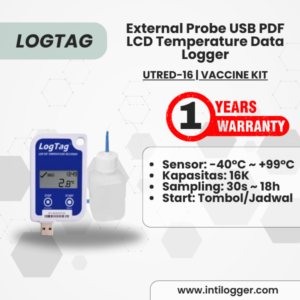LogTag Alat Perekam Data Suhu Data Logger UTRED-16 | VACCINE KIT