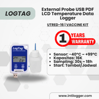 LogTag Alat Perekam Data Suhu Data Logger UTRED-16 | VACCINE KIT