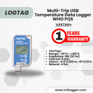 LogTag Alat Perekam Data VAXTAG+