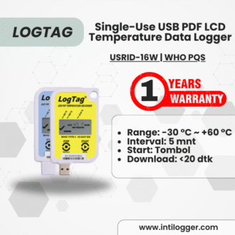 LogTag Alat Perekam Data Suhu Data Logger USRID-16W | WHO PQS