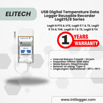 Elitech Alat Perekam Data LogEt 260-TH | Data Logger Suhu & Kelembapan Real-Time 4G GPS dengan SIM Card & Cloud Storage
