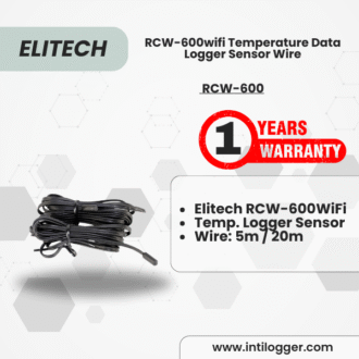 Elitech Alat Perekam Data RCW-600wifi Sensor Wire – Kabel Sensor Suhu untuk RCW-600 WiFi Data Logger