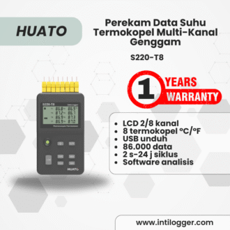 S220-T8 **Perekam Data Suhu Termokopel Multi-Kanal Genggam**