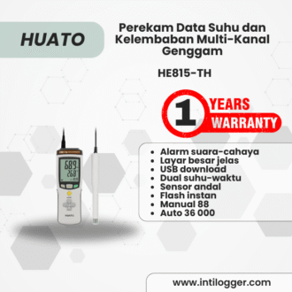 HE815-TH Perekam Data Suhu dan Kelembaban Multi-Kanal Genggam