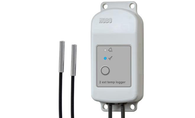HOBO Alat Perekam Data Pencatat Data Suhu dengan Dua Sensor Eksternal Two External Temperature Sensors Data Logger MX2303
