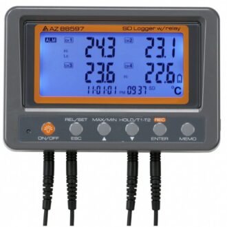 AZ Instrument Alat Perekam Data 4 Channel Thermistor Recorder with Relay 88597 AZ EB ( Perekam Termistor 4 Saluran dengan Relai )