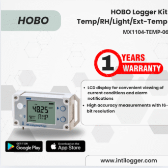 HOBO Alat Perekam Data O Logger Kit Temp/RH/Light/Ext-Temp MX1104-TEMP-06