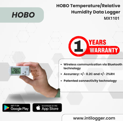 HOBO Alat Perekam Data Temperature/Relative Humidity Data Logger MX1101