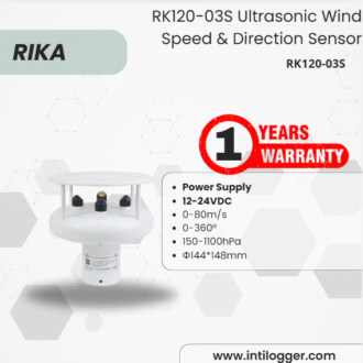 Rika Sensor RK120-03S Ultrasonic Wind Speed & Direction Sensor | Sensor Kecepatan & Arah Angin Ultrasonik