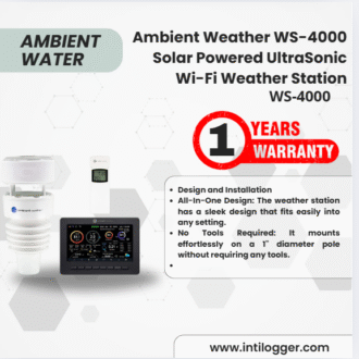 Ambient Weather Alat Perekam Data Cuaca WS-4000 Solar Powered UltraSonic Wi-Fi Weather Station