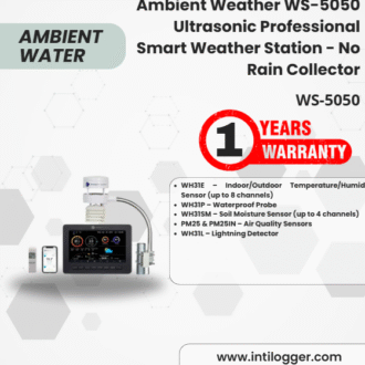 Alat Perekam Data Cuaca Ambient Weather WS-5050 Ultrasonic Professional Smart Weather Station - No Rain Collector
