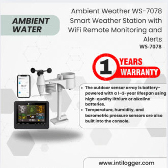 Ambient Weather Alat Perekam Data Cuaca WS-7078 Smart Weather Station with WiFi Remote Monitoring and Alerts
