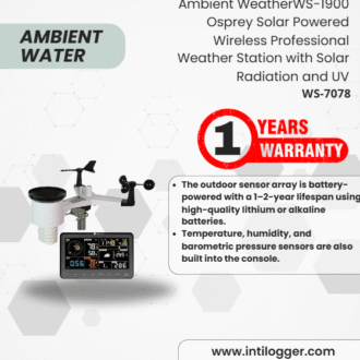Ambient Weather Alat Perekam Data Cuaca WS-1900 Osprey Solar Powered Wireless Professional Weather Station with Solar Radiation and UV