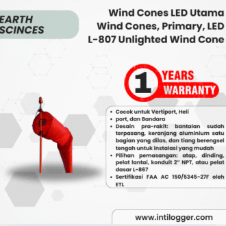 ADB SAFEGATE Menara Bertingkat AWOS, Dicat, Tinggi 10 Meter AWOS Stacked Tower, Painted, 10 M  Models 8509