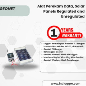 GEOKON Alat Perekam Data, Solar Panels Regulated and Unregulated